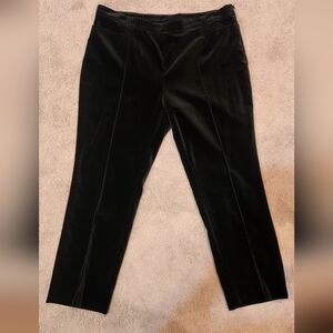 Akris Velvet Pants With Front Pockets, Size Zipper, 14, Excellent Used Condition